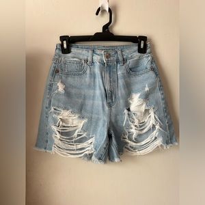 AE Denim Baggy Mom Shorts